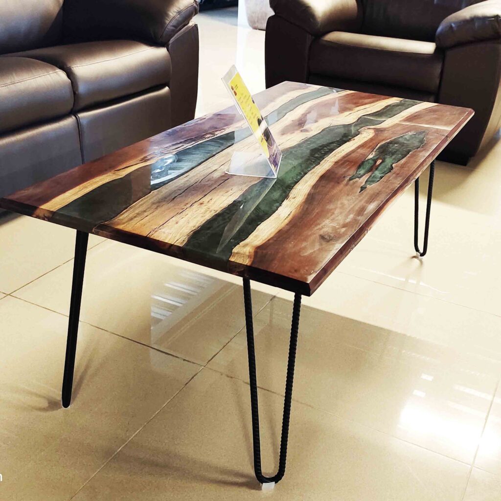 Craftica Epoxy Resin Furniture Green Table